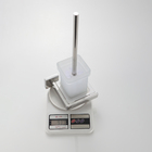 Porta Escova Sanitaria de Parede Banheiro Suporte Aço Polido