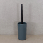 Porta Escova Sanitária Plástico Redonda Azul Escuro Groove Martiplast