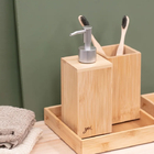 Porta Escovas Bambu Banheiro Yoi