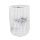 Porta Escovas de Dente Cilíndrico Plástico Branca Oikos