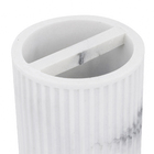 Porta Escovas de Dente Cilíndrico Plástico Branca Oikos