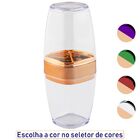 Porta Escovas E Creme Dental Translúcido Rosé Gold Luxo - Tra