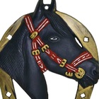 Porta Espeto Em Alumínio Fundido Modelo Cavalo