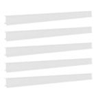 Porta Etiqueta Bandeja Gondola Fit 90 Cm Branco Kit Com 15