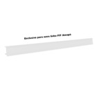 Porta Etiqueta Bandeja Gondola Fit 90 Cm Branco Kit Com 5