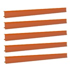 Porta Etiqueta Bandeja Gondola Fit 90 Cm Laranja Kit Com 15