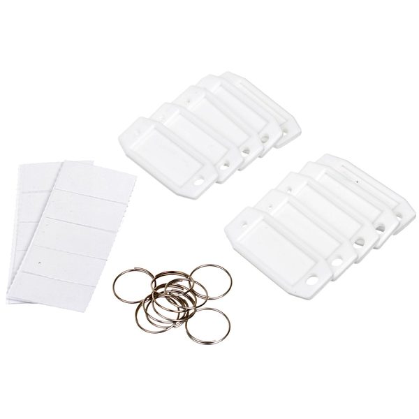 Porta Etiqueta PVC Branco 10 jogos