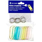 Porta Etiqueta PVC Colorido 10 jogos