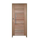 Porta Eucalipto Batente Eucalipto Puxador Barra Chata 82x210