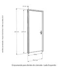 Porta Eucalipto Visor Batente Eucalipto 14 Puxador Barra Chat