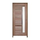 Porta Eucalipto Visor Batente Eucalipto 14 Puxador Barra Chat