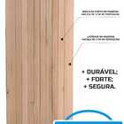 Porta Externa 210x80 Cm Maciça Mexicana / Lambri Eucalipto Ne