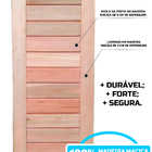 Porta Externa 210x82 Cm Maciça Modelo  Eucalipto Neonx