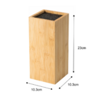 Porta Facas Quadrado Bambu Delinia