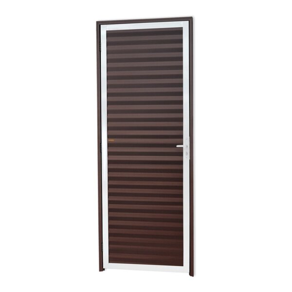 Porta Fechada Linha 25 210cm X 80cm Brimak Mix Corten