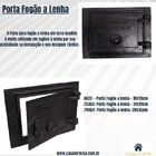 Porta Ferro Fundido Fornalha/cinzeiro Fogão A Lenha - Fundiçã