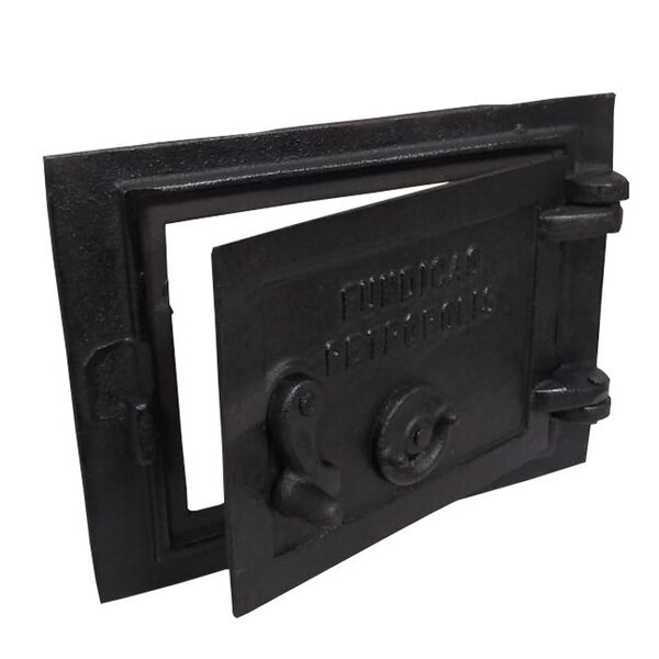Porta Ferro Fundido Fornalha/cinzeiro Fogão A Lenha - Fundiçã