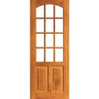 Porta Floresta Vidrinho - Madeira Maciça - Angelim Medida:2,1