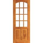 Porta Floresta Vidrinho - Madeira Maciça - Angelim Medida:2,1