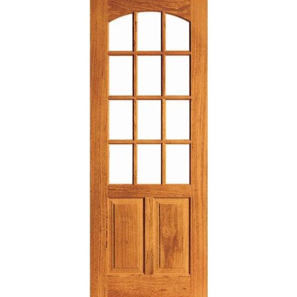 Porta Floresta Vidrinho - Madeira Maciça - Angelim Medida:2,1