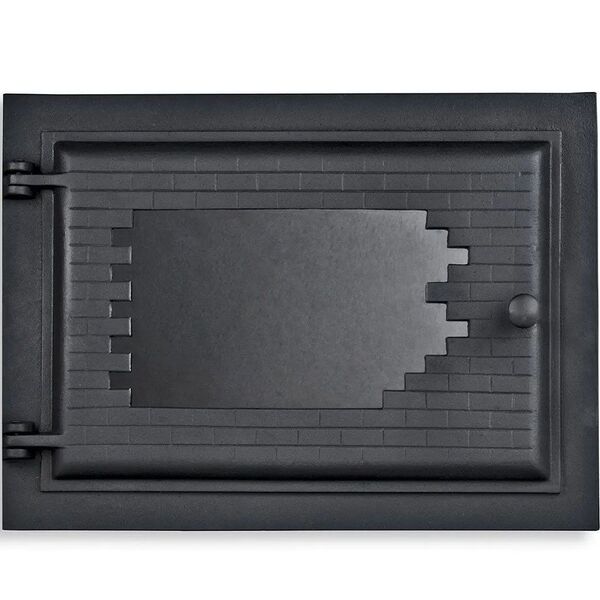 Porta Forno Ferro Fundido Com Vidro Libaneza 31 5x46cm