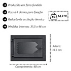 Porta Forno Ferro Fundido Com Vidro Libaneza 31 5x46cm