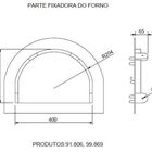 Porta Forno Ferro Fundido Igloo Libaneza 26 5x36 5cm