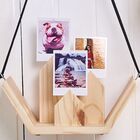 Porta Fotos Polaroid De Madeira - Kit Com 3 Unidades