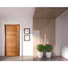 Porta França Montada Em Madeira Maciça Tauari Mapaf 82cm X 21