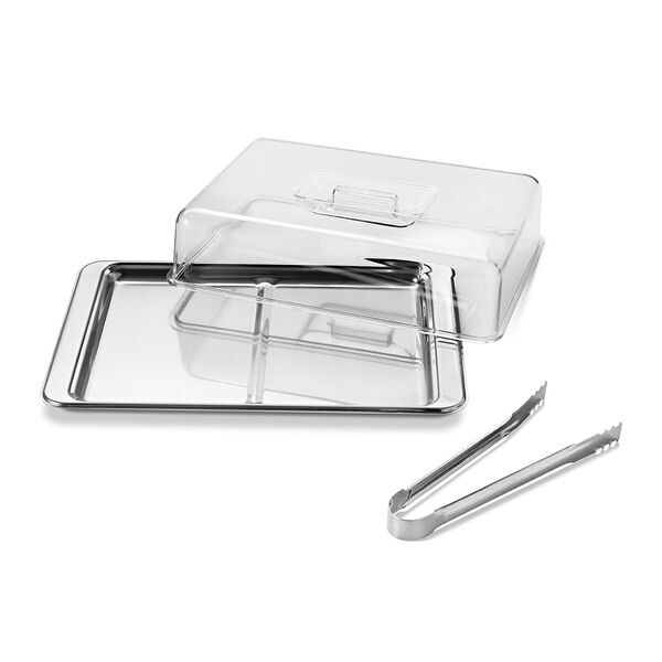 Porta Frios Aço Inox Com Tampa E Pegador Prime