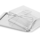 Porta Frios Com Divisória Tampa Transparente Geladeira Forma