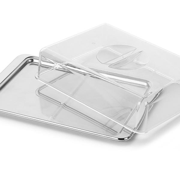 Porta Frios Com Divisória Tampa Transparente Geladeira Forma