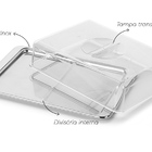 Porta Frios Com Divisória Tampa Transparente Geladeira Forma