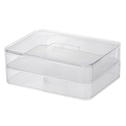 Porta Frios de Plástico Clear Duplo 20x15x9,5 Incolor OU