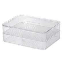 Porta Frios de Plástico Clear Duplo 20x15x9,5 Incolor OU