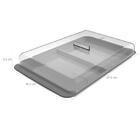 Porta Frios Duplo Pote Para Queijo Fatiado Com Tampa Empilhá