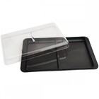 Porta Frios Duplo Pote Para Queijo Fatiado Com Tampa Empilháv