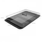 Porta Frios Duplo Pote Para Queijo Fatiado Com Tampa Empilháv