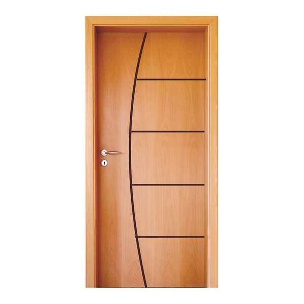Porta Frisada Modelo 186 Em Madeira Semi Sólida Hdf Mapaf 82c