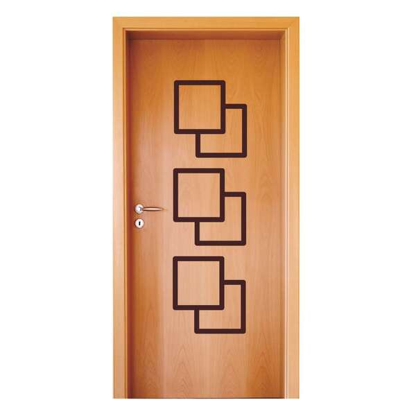 Porta Frisada Modelo 44 Em Madeira Semi Sólida Hdf Mapaf 62cm