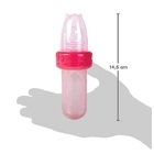 Porta Frutinha De Silicone E Colher Dosadora Buba - Rosa