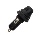 Porta Fusível Tipo Rosca 3ag 6x32 Mm 11050 Preto 5 Peças