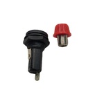 Porta Fusível Tipo Rosca 3ag 6x32 Mm 11050 Vermelho 5 Peças