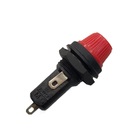 Porta Fusível Tipo Rosca 3ag 6x32 Mm 11050 Vermelho 5 Peças