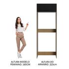 Porta Geladeira Armário De Cozinha 1 Porta Basculante Rustic/