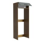 Porta Geladeira Armário de Cozinha 1 Porta Basculante Rustic/