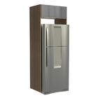 Porta Geladeira Madesa Lux 1 Porta Basculante - Rustic/cinza