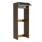 Porta Geladeira Madesa Lux 1 Porta Basculante - Rustic/preto