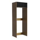 Porta Geladeira Madesa Lux 1 Porta Basculante - Rustic/preto