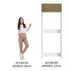 Porta Geladeira Madesa Stella 1 Porta Basculante - Branco/rus